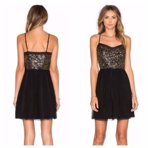 Jack by BB Dakota Carrian Sequin Dress in Black